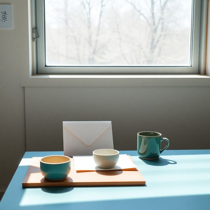 Teal-modern writing desk by a large window with clean northern Winnipeg daylight